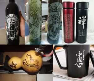 滁州明光酒瓶葫芦工艺品激光雕刻机